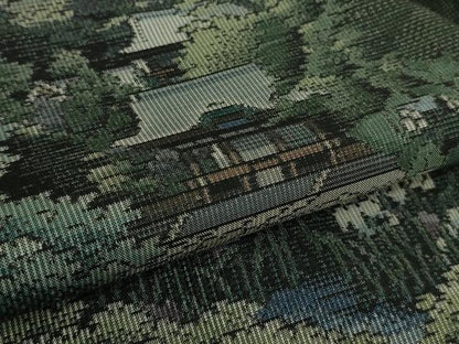平和屋着物●極上　都喜ヱ門　本場大島紬　総絣　名所風景花文　藤絹織物謹製　逸品　未使用　DZAB2126kh6