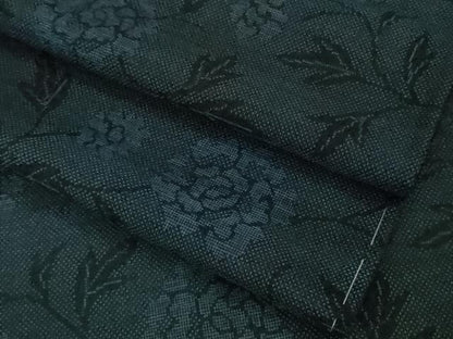 平和屋着物＊極上 夏物 本場大島紬 夏大島 7マルキ 花唐草文 逸品 未使用 DZAB2130kh6
