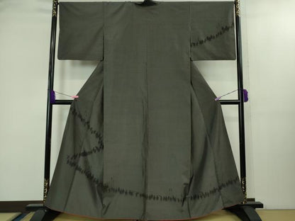 平和屋着物●極上　塩沢紬　訪問着　200亀甲　大名行列　逸品　DZAB2132kh6