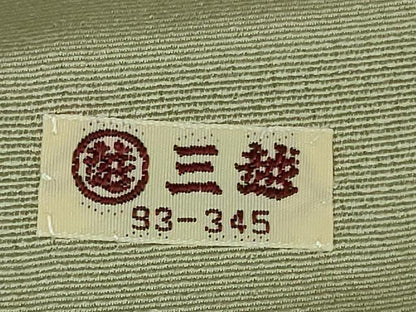 平和屋着物●極上　色留袖　作家物　駒刺繍　花兎　柳鼠色地　金彩　三越扱い　反端付き　逸品　DZAB2138kh6