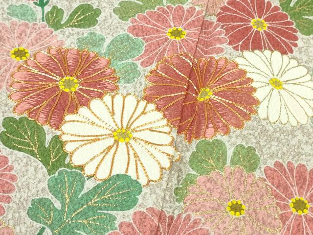 平和屋着物●極上　京友禅の第一人者　松井青々　訪問着　駒刺繍　鴛鴦吉祥文　金彩　逸品　DZAB2140kh6