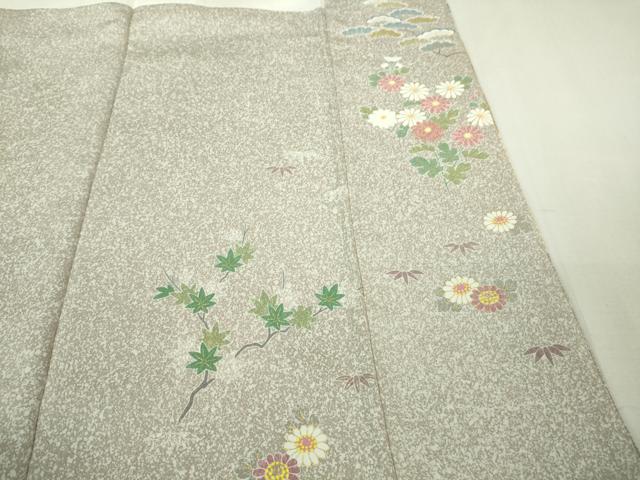 平和屋着物●極上　京友禅の第一人者　松井青々　訪問着　駒刺繍　鴛鴦吉祥文　金彩　逸品　DZAB2140kh6