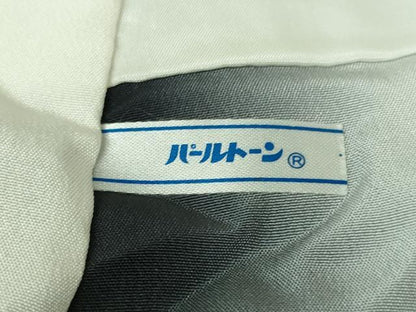 平和屋着物●極上　江戸小紋　作家物　角通し　灰青色×羊羹色　鬼しぼ縮緬　逸品　DZAB2145kh6