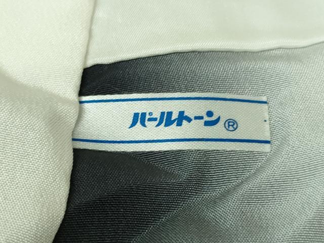 平和屋着物●極上　江戸小紋　作家物　角通し　灰青色×羊羹色　鬼しぼ縮緬　逸品　DZAB2145kh6