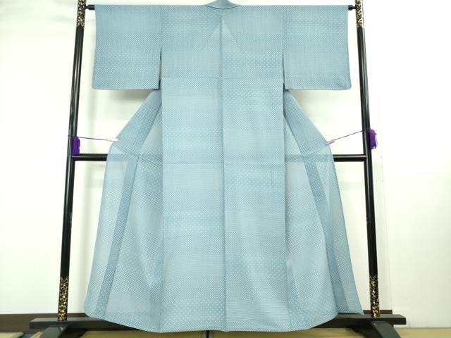 平和屋着物＊極上　夏物　洗える最高級着物　＜英＞はなぶさ謹製　小紋　丸文　逸品　未使用　DZAB2147kh6