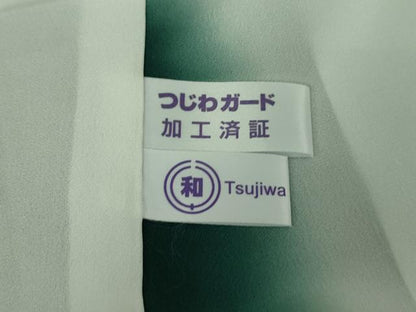 平和屋着物●極上　色無地　立涌地紋　高麗納戸色　逸品　未使用　DZAB2154kh6