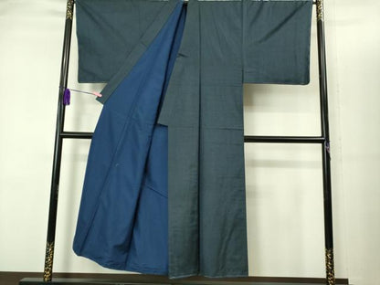 平和屋着物■極上　男性　本場大島紬　アンサンブル　長羽織　100亀甲　総詰め　羽裏・一富士二鷹三茄子　逸品　未使用　DZAB2155kh6