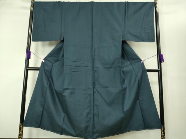 平和屋着物■極上　男性　紬　アンサンブル　長羽織　亀甲柄　羽裏・鷹　逸品　未使用　DZAB2158kh6