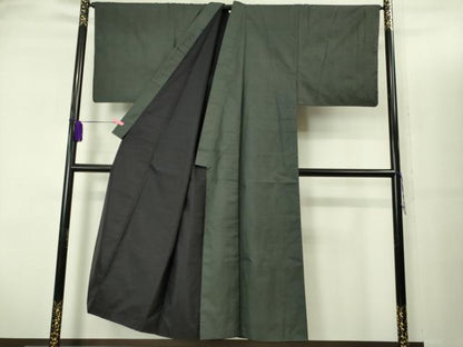 平和屋着物■極上　男性　本場大島紬　アンサンブル　キングサイズ　100亀甲　総詰め　長羽織　羽裏・鳥獣戯画　逸品　DZAB2159kh6