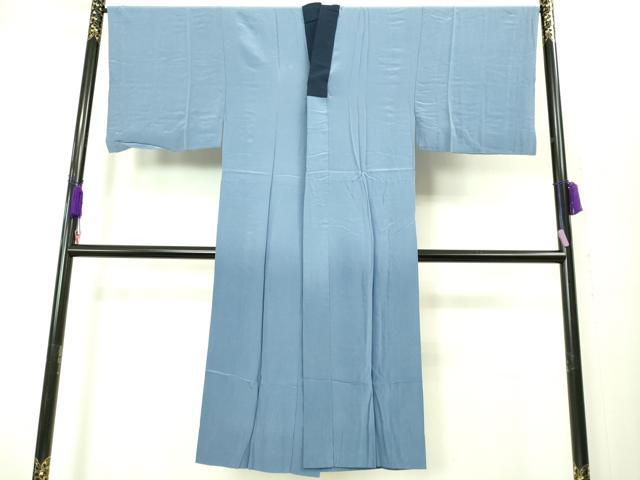 平和屋着物■極上　男性　薩摩結城　アンサンブル　長襦袢(無双仕立て)・長羽織セット　羽裏・龍　鉄紺色　逸品　DZAB2160kh6 平和屋着物□極上 男性 薩摩結城 アンサンブル 長襦袢(無双仕立て)・長