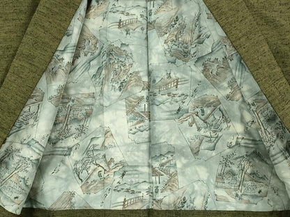 平和屋着物●極上　男性　紬　アンサンブル　国防色　逸品　未使用　DZAB2161kh6