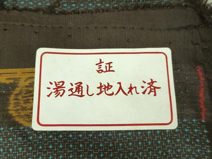 平和屋着物■極上　男性　男柄の最高峰　西郷柄　西郷絣　本場大島紬　アンサンブル　長羽織　、松山茂治作　証紙付き　逸品　DZAB2164kh6