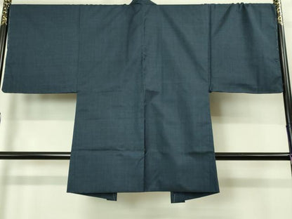平和屋着物■極上　男性　本場大島紬　アンサンブル　長羽織　120亀甲　総詰め　羽裏・一富士二鷹三茄子　逸品　DZAB2165kh6