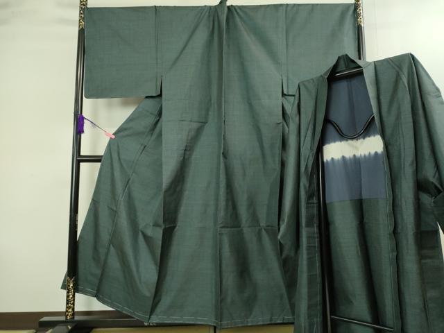 平和屋着物■極上　男性　本場大島紬　アンサンブル　キングサイズ　100亀甲　総詰め　長羽織　逸品　未使用　DZAB2167kh6