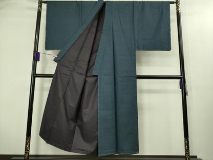 平和屋着物■極上　男性　本場大島紬　アンサンブル　長羽織　100亀甲　総詰め　逸品　未使用　DZAB2168kh6