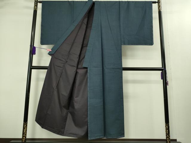 平和屋着物■極上　男性　本場大島紬　アンサンブル　長羽織　100亀甲　総詰め　逸品　未使用　DZAB2168kh6