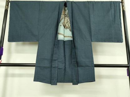平和屋着物■極上　男性　本場大島紬　アンサンブル　長羽織　100亀甲　総詰め　逸品　未使用　DZAB2168kh6