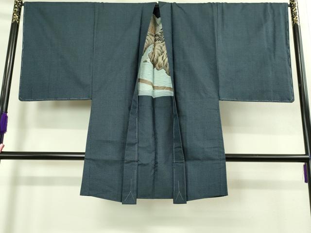 平和屋着物■極上　男性　本場大島紬　アンサンブル　長羽織　100亀甲　総詰め　逸品　未使用　DZAB2168kh6