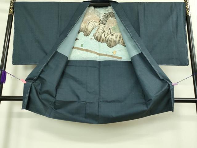 平和屋着物■極上　男性　本場大島紬　アンサンブル　長羽織　100亀甲　総詰め　逸品　未使用　DZAB2168kh6
