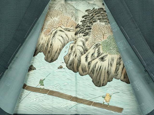 平和屋着物■極上　男性　本場大島紬　アンサンブル　長羽織　100亀甲　総詰め　逸品　未使用　DZAB2168kh6
