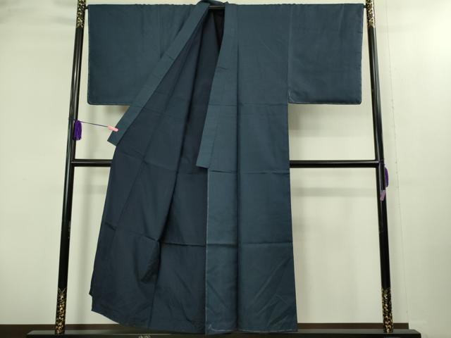 平和屋着物■極上　男性　紬　アンサンブル　長羽織　亀甲柄　羽裏・茶道具　逸品　未使用　DZAB2171kh6
