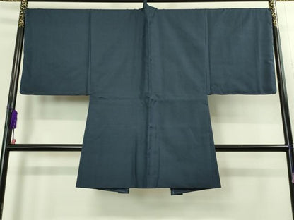 平和屋着物■極上　男性　紬　アンサンブル　長羽織　亀甲柄　羽裏・茶道具　逸品　未使用　DZAB2171kh6