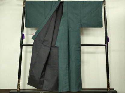平和屋着物■極上　男性　本場大島紬　アンサンブル　キングサイズ　長羽織　80亀甲　総詰め　羽裏・老松　逸品　未使用　DZAB2172kh6