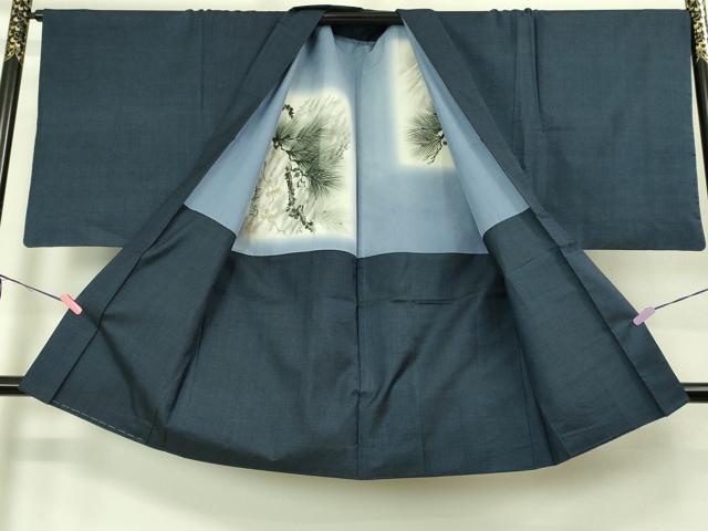 平和屋着物■極上　男性　本場大島紬　アンサンブル　長羽織　100亀甲　総詰め　逸品　DZAB2173kh6