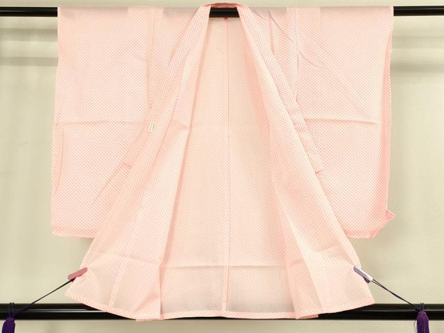 平和屋本店[]極上　七五三　女の子　3歳　祝着・襦袢セット　御所車花文　暈し染め　金彩　洗える着物　逸品　新品　DZAB2180kh6