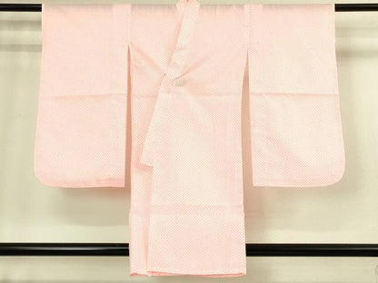 平和屋本店[]極上　七五三　女の子　3歳　祝着・襦袢セット　花蝶毬文　暈し染め　金彩　逸品　新品　DZAB2182kh6