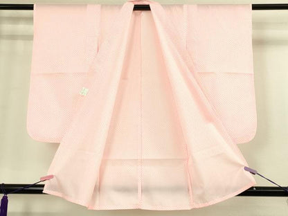 平和屋本店[]極上　七五三　女の子　3歳　祝着・襦袢セット　花蝶毬文　暈し染め　金彩　逸品　新品　DZAB2182kh6