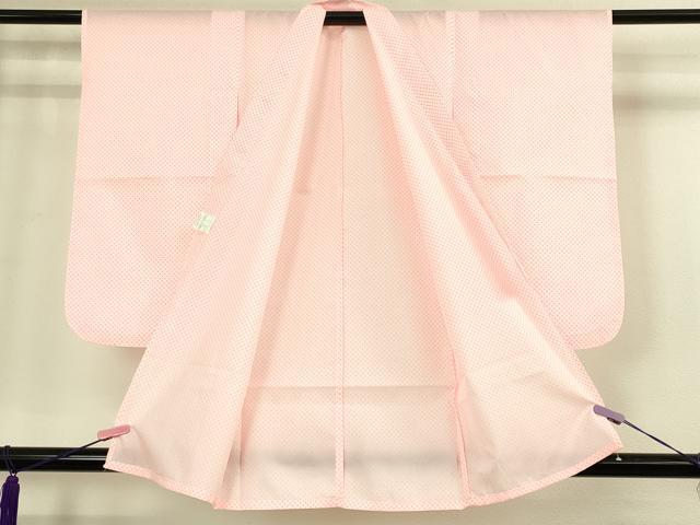 平和屋本店[]極上　七五三　女の子　3歳　祝着・襦袢セット　花蝶毬文　暈し染め　金彩　逸品　新品　DZAB2182kh6