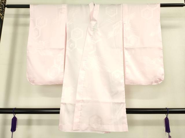 平和屋本店[]極上　七五三　女の子　3歳　祝着・襦袢セット　草花文　黒地　暈し染め　金彩　逸品　新品　DZAB2183kh6
