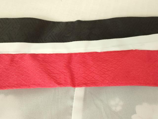 平和屋本店[]極上　七五三　女の子　7歳　祝着・襦袢セット　花毬文　黒地　暈し染め　金彩　逸品　新品　DZAB2186kh6