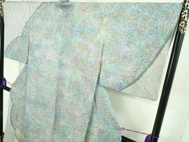 平和屋本店●極上　名門　藤娘きぬたや・総絞り　訪問着　菊　暈し染め　逸品　DZAB2195kh6