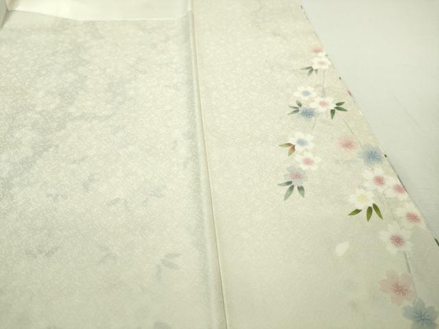 平和屋本店●極上　訪問着　枝桜　象牙色地　金彩　逸品　DZAB2211kh6