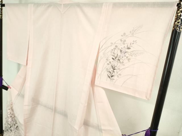 平和屋本店＊極上 夏物 洗える最高級着物 ＜英＞はなぶさ謹製 訪問着 作家物 手描き 桔梗 逸品 未使用 DZAB2219kh6