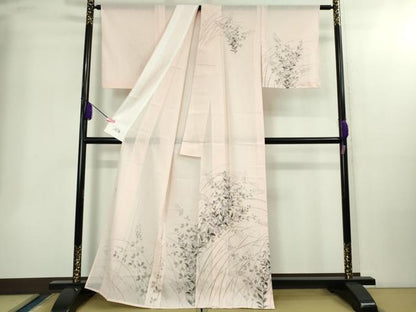 平和屋本店＊極上 夏物 洗える最高級着物 ＜英＞はなぶさ謹製 訪問着 作家物 手描き 桔梗 逸品 未使用 DZAB2219kh6