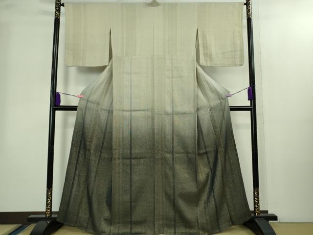 平和屋着物▽極上　ひなや工房　くむ・あむ・おる　伊豆蔵明彦　訪問着　単衣　金糸　金通し地　逸品　DZAB2236kh6