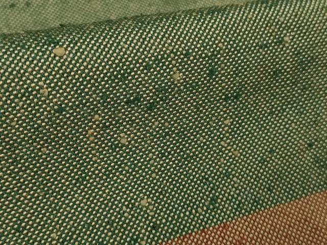 平和屋本店▽極上　伊兵衛織　工芸手織　単衣　横段文　証紙付き　逸品　DZAB2238kh6