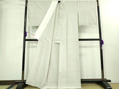 平和屋着物▽極上　本塩沢　単衣　蚊絣　松坂屋扱い　逸品　DZAB2247kh6