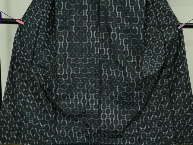 平和屋着物●極上　本場琉球絣　手おり　中村孫吉作　濃藍色地　証紙付き　逸品　未使用　DZAB2250kh6