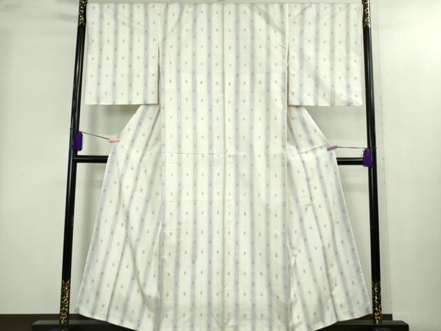 平和屋本店●極上　本場大島紬　白大島　吉祥間道　やまと誂製　逸品　DZAB2254kh6