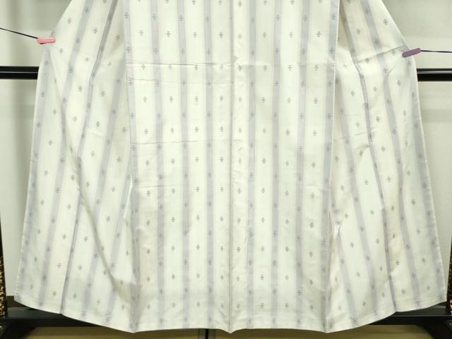 平和屋本店●極上　本場大島紬　白大島　吉祥間道　やまと誂製　逸品　DZAB2254kh6