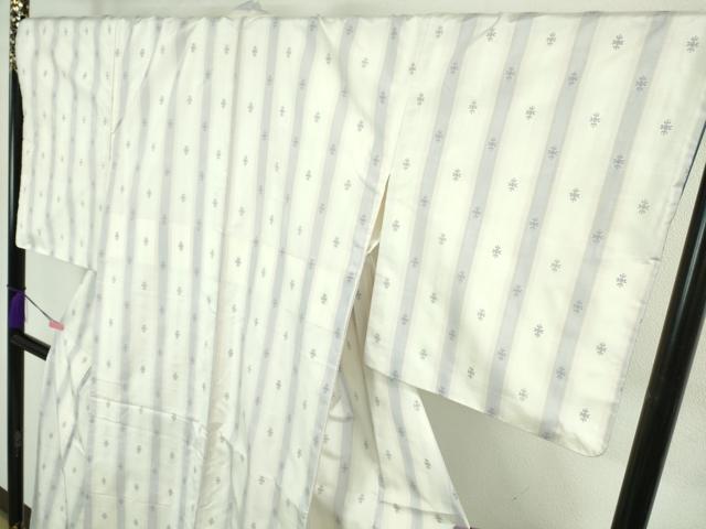 平和屋本店●極上　本場大島紬　白大島　吉祥間道　やまと誂製　逸品　DZAB2254kh6