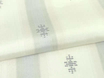 平和屋本店●極上　本場大島紬　白大島　吉祥間道　やまと誂製　逸品　DZAB2254kh6