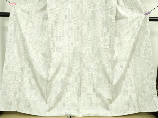 平和屋本店●極上　本場大島紬　白大島　結がすり　白絣　窪田織物謹製　ますいわ屋扱い　証紙付き　逸品　DZAB2255kh6