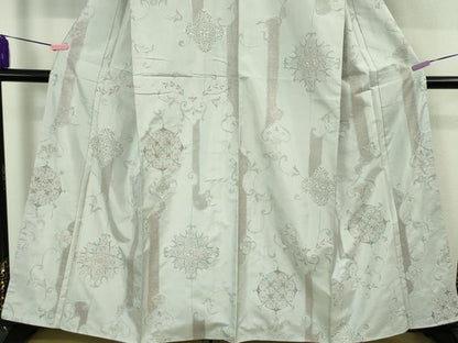 平和屋本店●極上　中国三大刺繍　スワトウ刺繍　汕頭刺繍　本場大島紬　正倉院花文　逸品　未使用　DZAB2259kh6