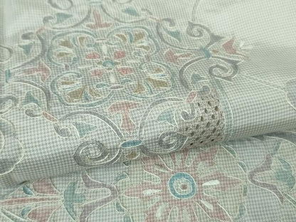 平和屋本店●極上　中国三大刺繍　スワトウ刺繍　汕頭刺繍　本場大島紬　正倉院花文　逸品　未使用　DZAB2259kh6