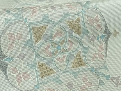 平和屋本店●極上　中国三大刺繍　スワトウ刺繍　汕頭刺繍　本場大島紬　正倉院花文　逸品　未使用　DZAB2259kh6